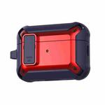 For AirPods Pro 2 Bumblebee Wireless Earphones Silicone Case with Switch & Lanyard Hole(Blue Red)