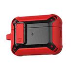 For AirPods Pro 2 Bumblebee Wireless Earphones Silicone Case with Switch & Lanyard Hole(Red Black)