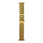 Strains Metal Watch Band For Apple Watch Series 8&7 41mm / SE 2&6&SE&5&4 40mm / 3&2&1 38mm(Gold)