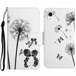For Samsung Galaxy A23e Colored Drawing Pattern Leather Phone Case(Dandelion)