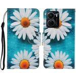 For vivo Y16 Colored Drawing Pattern Leather Phone Case(Daisy)