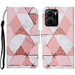 For vivo Y16 Colored Drawing Pattern Leather Phone Case(Marble)