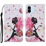 For Xiaomi Redmi A1 Colored Drawing Pattern Leather Phone Case(Dancing Girl)