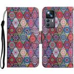 For Xiaomi 12T / 12T Pro / Redmi K50 Ultra Colored Drawing Pattern Leather Phone Case(Diamond Kaleidoscope)