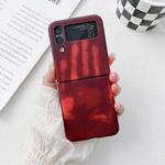 For Samsung Galaxy Z Flip4 Heat Sensitive Silicone Protective Phone Case(Wine Red)