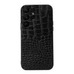 For Samsung Galaxy S23 Ultra 5G Crocodile Texture Genuine Leather Phone Case(Black)