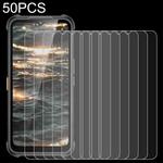 For AGM H5 Pro 50 PCS 0.26mm 9H 2.5D Tempered Glass Film