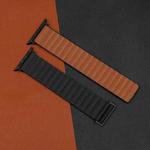TPU Magnetic Watch Band For Apple Watch Series 8&7 41mm / SE 2&6&SE&5&4 40mm / 3&2&1 38mm(Black+Brown)