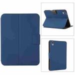 For iPad 10th Gen 10.9 2022 Magnetic Buckle Leather Tablet Case(Navy Blue)