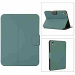 For iPad 10th Gen 10.9 2022 Magnetic Buckle Leather Tablet Case(Pine Needle Green)