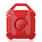 For AirTag TPU Black Shark Shockproof Protective Case(Red)