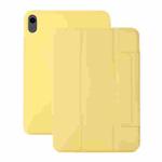 For iPad 10th Gen 10.9 2022 3-fold Magnetic Buckle Leather Smart Tablet Case(Yellow)