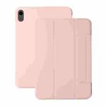 For iPad 10th Gen 10.9 2022 3-fold Magnetic Buckle Leather Smart Tablet Case(Pink)