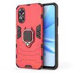 For OPPO A17 Magnetic Ring Holder PC + TPU Phone Case(Red)
