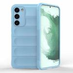 For Samsung Galaxy S23+ 5G Magic Shield TPU + Flannel Phone Case(Light Blue)