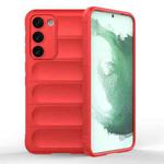 For Samsung Galaxy S23+ 5G Magic Shield TPU + Flannel Phone Case(Red)