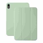 For iPad 10th Gen 10.9 2022 3-fold Magnetic Leather Smart Tablet Case(Matcha Green)