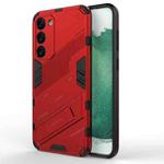 For Samsung Galaxy S23+ 5G Punk Armor 2 in 1 PC + TPU Shockproof Phone Case with Invisible Holder(Red)