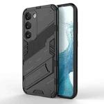 For Samsung Galaxy S23 5G Punk Armor 2 in 1 PC + TPU Shockproof Phone Case with Invisible Holder(Black)