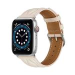 Hyperbolic Wave Leather Strap For Apple Watch Ultra 49mm / Series 8&7 45mm / SE 2&6&SE&5&4 44mm / 3&2&1 42mm(Soft Pink)