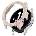 For Samsung Galaxy Watch5 / Watch4 44 mm Half Coverage PC Watch Protective Case with Scale(Starlight Color)