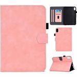 For iPad 10th Gen 10.9 2022 Cowhide Texture Tablet Leather Smart Case(Rose Gold)