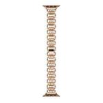 U-chain Metal Watch Band For Apple Watch Ultra 49mm / Series 8&7 45mm / SE 2&6&SE&5&4 44mm / 3&2&1 42mm(Rose Gold)