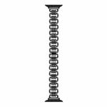 U-chain Metal Watch Band For Apple Watch Series 8&7 41mm / SE 2&6&SE&5&4 40mm / 3&2&1 38mm(Black)