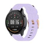 For Xiaomi Watch Color 22mm Nylon Denim Wrist Strap Watchband(Light Purple)