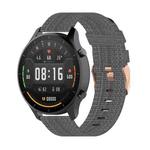 For Xiaomi Watch Color 22mm Nylon Denim Wrist Strap Watchband(Dark Gray)