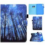 For iPad 10th Gen 10.9 2022 Colored Drawing Stitching Smart Leather Tablet Case(Forest)