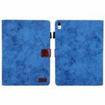 For iPad 10th Gen 10.9 2022 Cloth Texture Leather Smart Tablet Case(Blue)