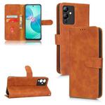 For Infinix Hot 12i Skin Feel Magnetic Flip Leather Phone Case(Brown)
