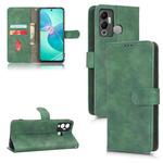 For Infinix Hot 12 Play Skin Feel Magnetic Flip Leather Phone Case(Green)