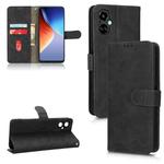 For Tecno Camon 19 Neo Skin Feel Magnetic Flip Leather Phone Case(Black)