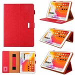 For iPad 10th Gen 10.9 2022 Solid Color Small Metal Buckle Leather Smart Tablet Case(Red)