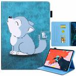 For iPad 10th Gen 10.9 2022 Colored Drawing Leather Smart Tablet Case(Cute Wolf)