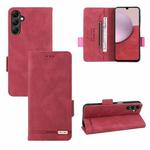 For Samsung Galaxy A14 5G Magnetic Clasp Leather Phone Case(Red)