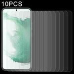 For Samsung Galaxy S23+ 5G 10pcs 0.26mm 9H 2.5D Tempered Glass Film, Support Fingerprint Unlock