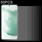 For Samsung Galaxy S23+ 5G 50pcs 0.26mm 9H 2.5D Tempered Glass Film, Support Fingerprint Unlock