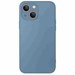 For iPhone 13 AG Frosted Sweatproof Shockproof Phone Case(Navy Blue)