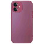 For iPhone 12 AG Frosted Sweatproof Shockproof Phone Case(Plum Purple)