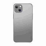 For iPhone 14 Plus Electroplating AG Frosted Phone Case(Silver Grey)
