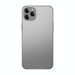 For iPhone 11 Pro Max Electroplating AG Frosted Phone Case(Silver Grey)