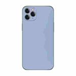 For iPhone 11 Pro Max Electroplating AG Frosted Phone Case(Sierra Blue)
