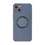 For iPhone 14 Plus Electroplating AG Frosted Magsafe Phone Case(Grey)
