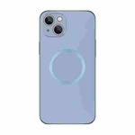 For iPhone 13 Electroplating AG Frosted Magsafe Phone Case(Sierra Blue)