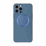For iPhone 13 Pro Electroplating AG Frosted Magsafe Phone Case(Sea Blue)
