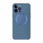 For iPhone 13 Pro Max Electroplating AG Frosted Magsafe Phone Case(Sea Blue)
