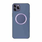 For iPhone 12 Pro Electroplating AG Frosted Magsafe Phone Case(Dark Purple)